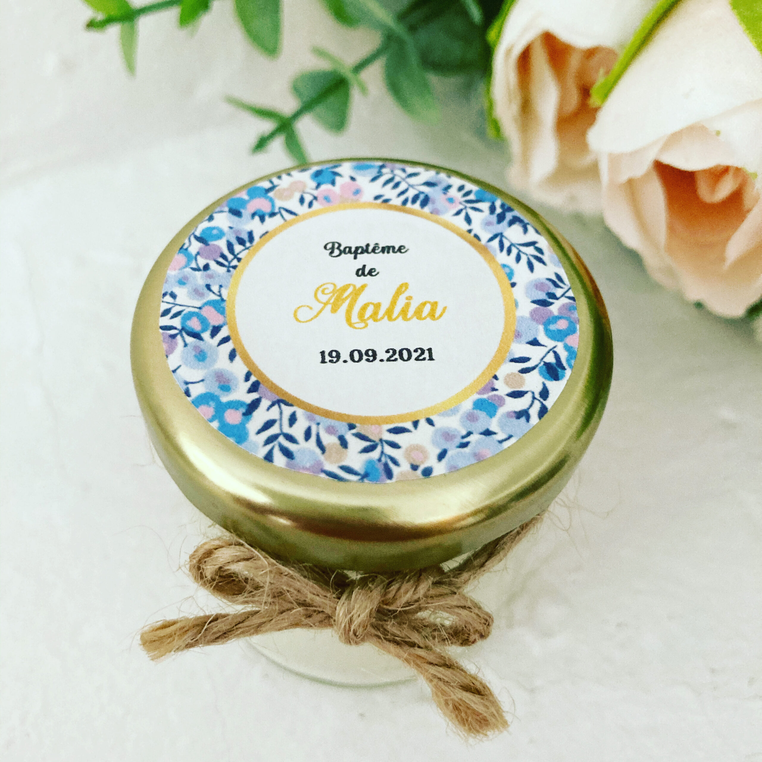 Bougies Parfumées Personnalisées MODÈLE LIBERTY MALIA 40ml