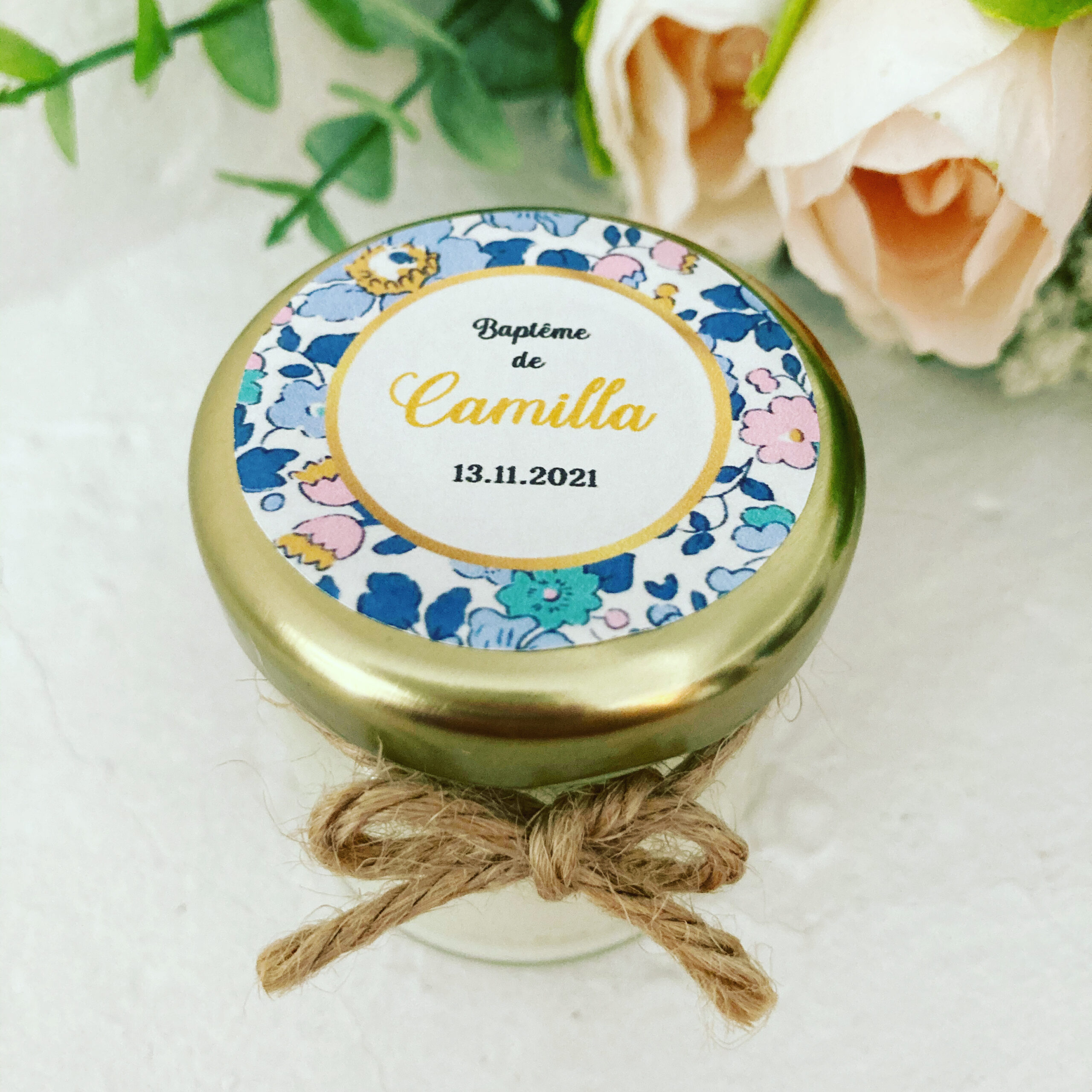 Bougies Parfumées Personnalisées MODÈLE LIBERTY CAMILLA 40ml