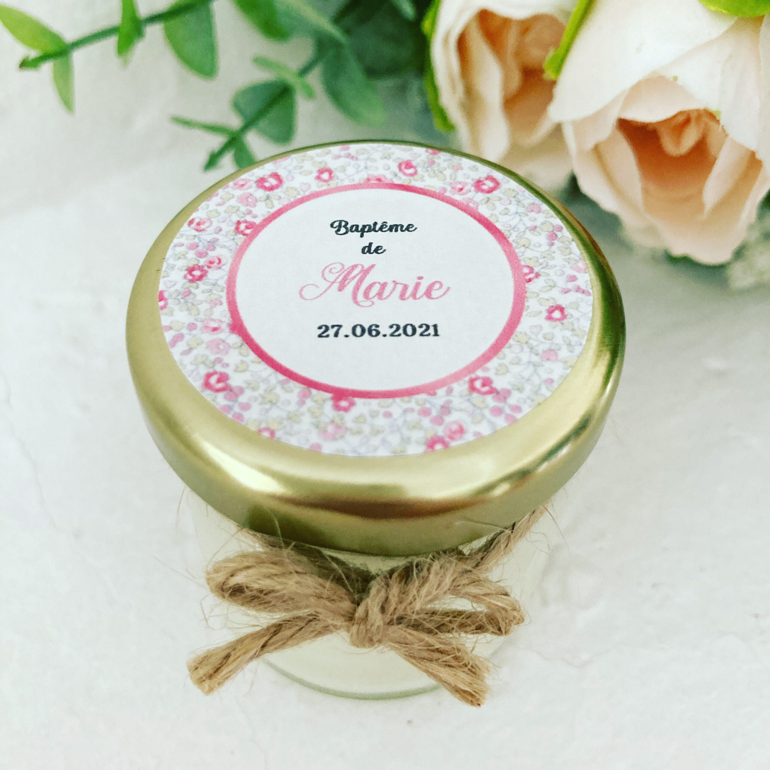 Bougies Parfumées Personnalisées MODÈLE LIBERTY MARIE 40ml