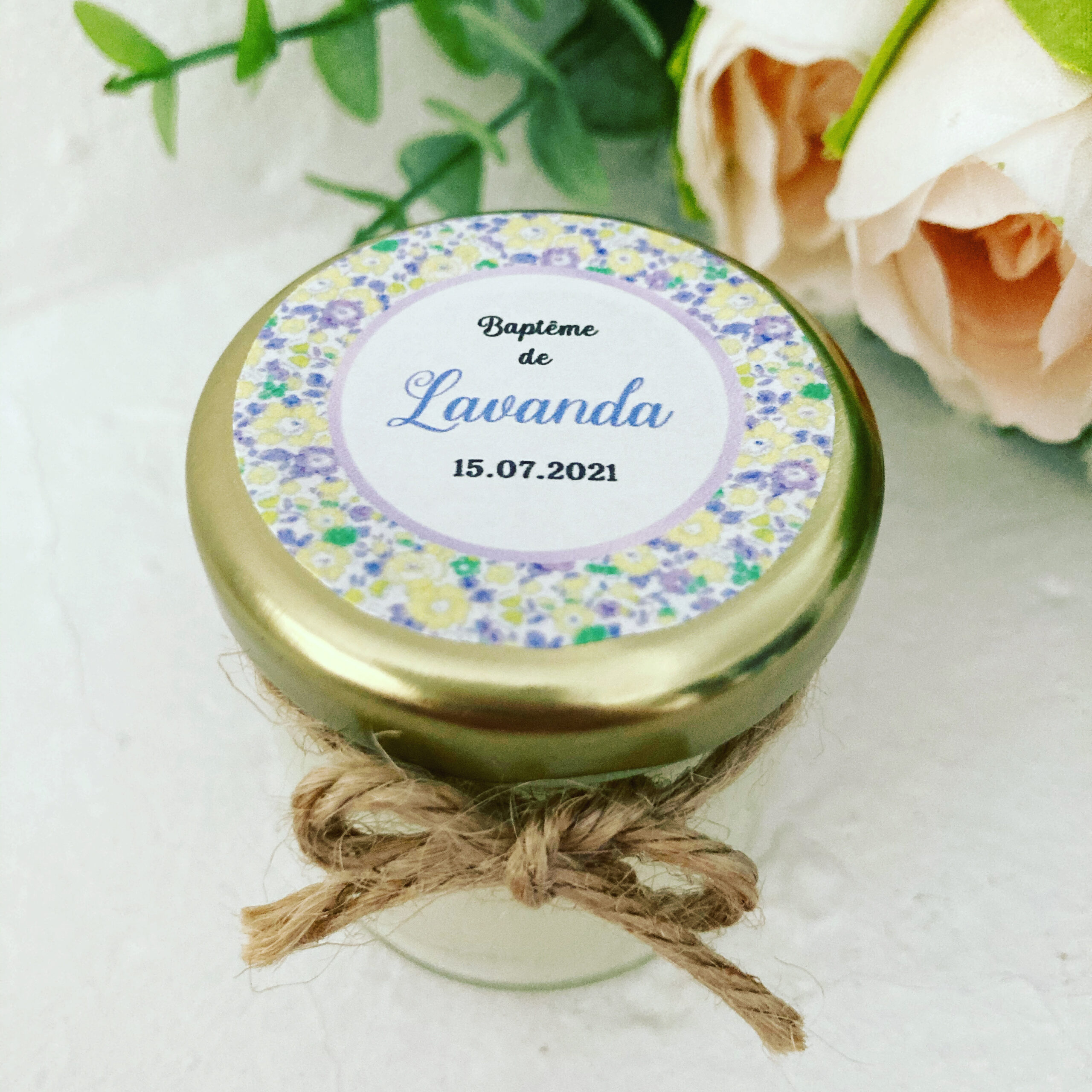 Bougies Parfumées Personnalisées MODÈLE LIBERTY LAVANDA 40ml