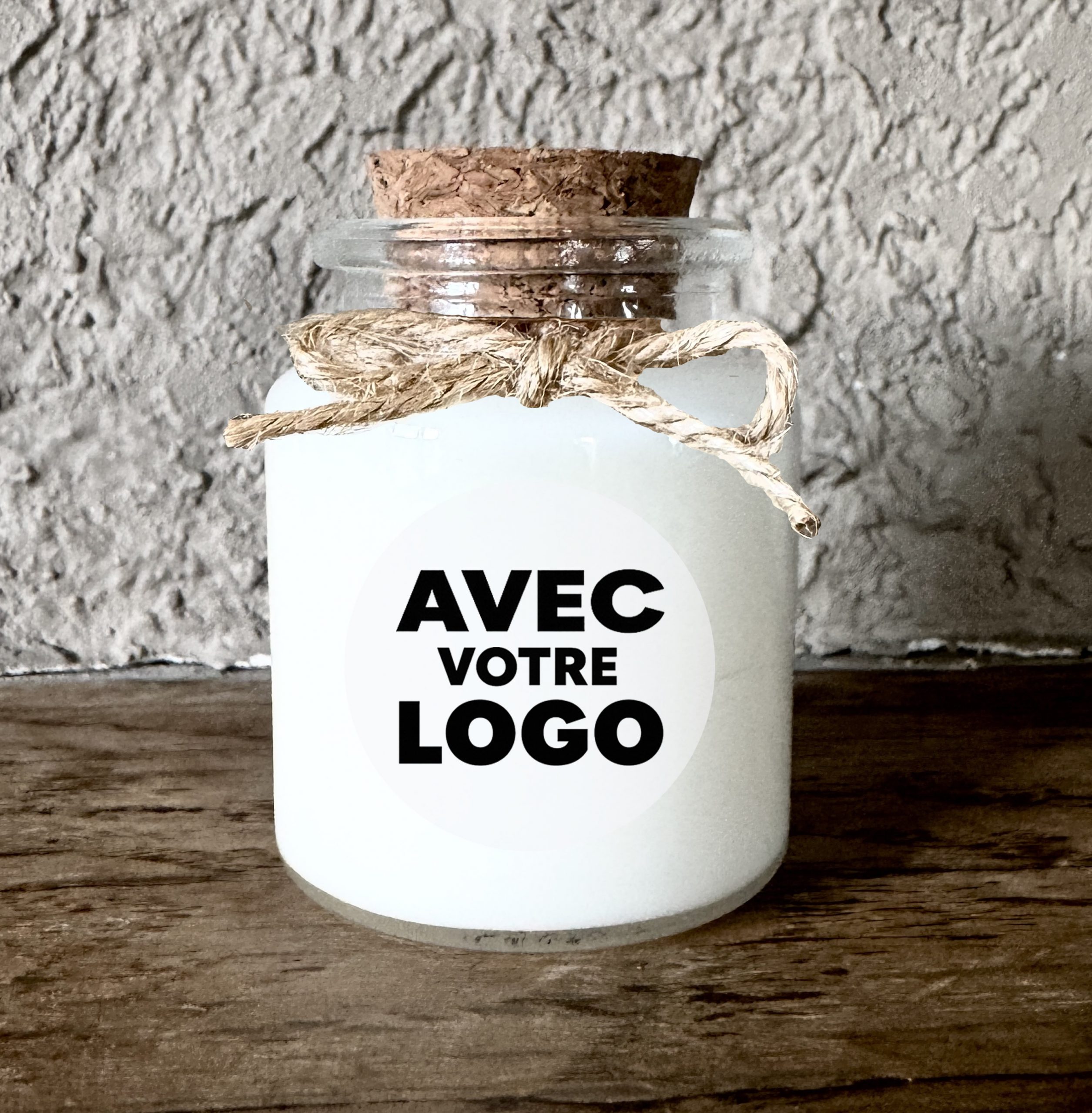 Bougie personnalisée avec logo pour événements privés et professionnels