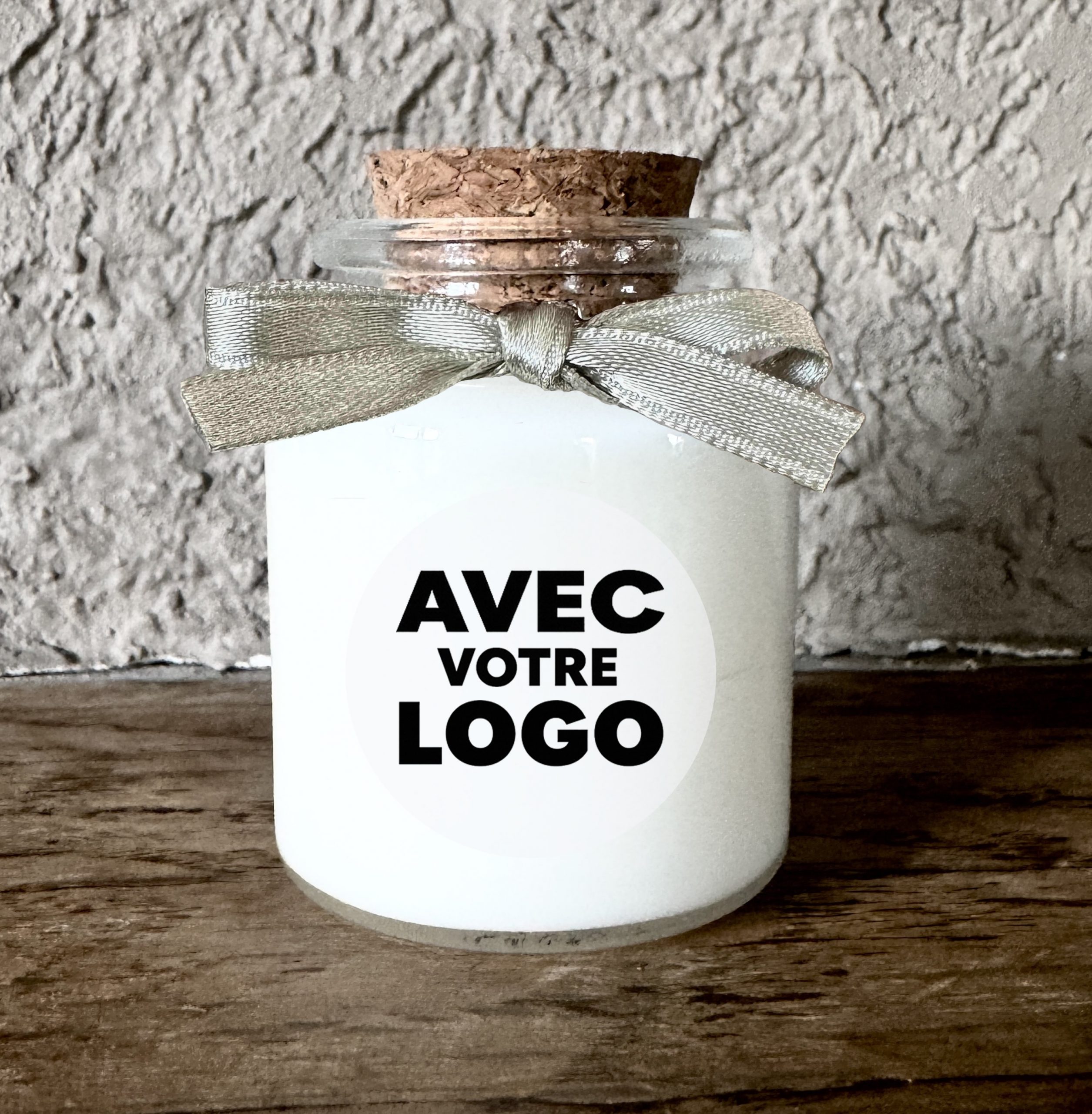 Bougie personnalisée avec logo pour événements privés et professionnels cadeau clients