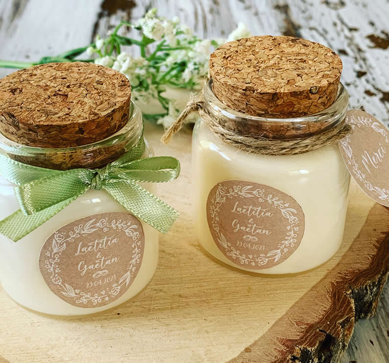 Candles of Provence: Bougies personnalisées et Cadeaux invités mariage  2023, baptême 2023