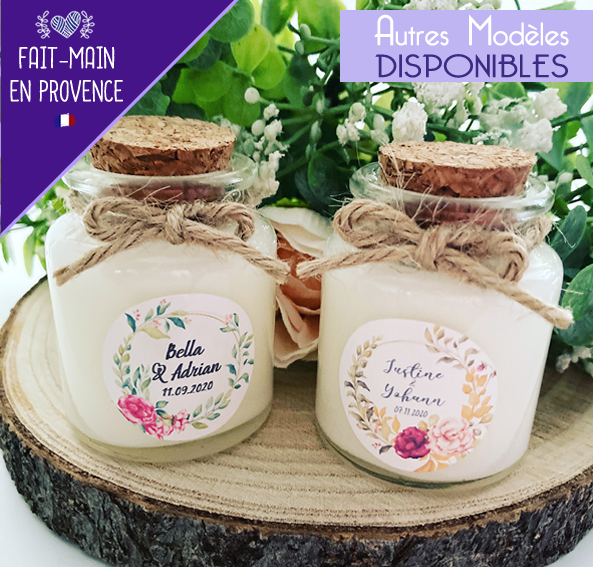 Candles of Provence: Bougies personnalisées et Cadeaux invités mariage  2023, baptême 2023