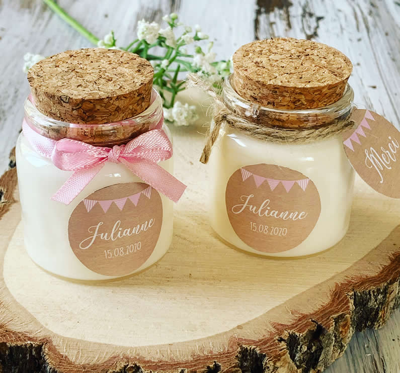 Candles of Provence: Bougies personnalisées et Cadeaux invités mariage  2023, baptême 2023