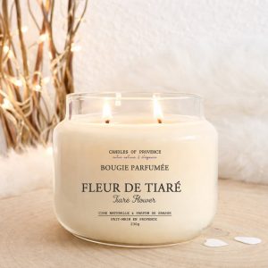 Bougie parfumée Fleur de coton artisanale fait-main en Provence